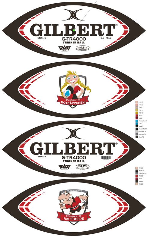 Gilbert Rugby Ball (eigenes Design) - Kiwisport.de